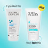 Old hyaluronic acid daily brightening cleanser next to the new vegan collagen rejuvenating gel cleanser