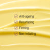 Retinol Resurfacing Concentrate key benefits: Anti-ageing, resurfacing, firming and non-irritating.