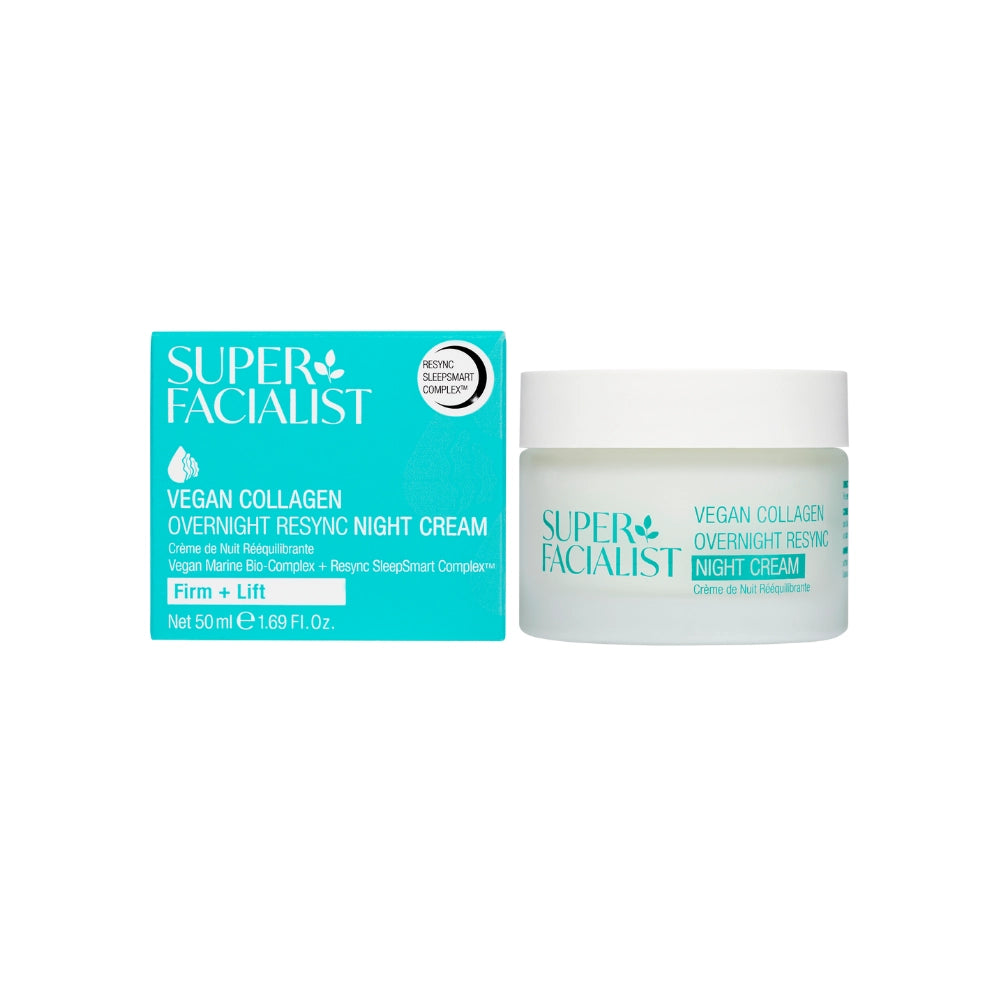 Vegan Collagen SleepSmart Overnight Resync Night Cream - Super