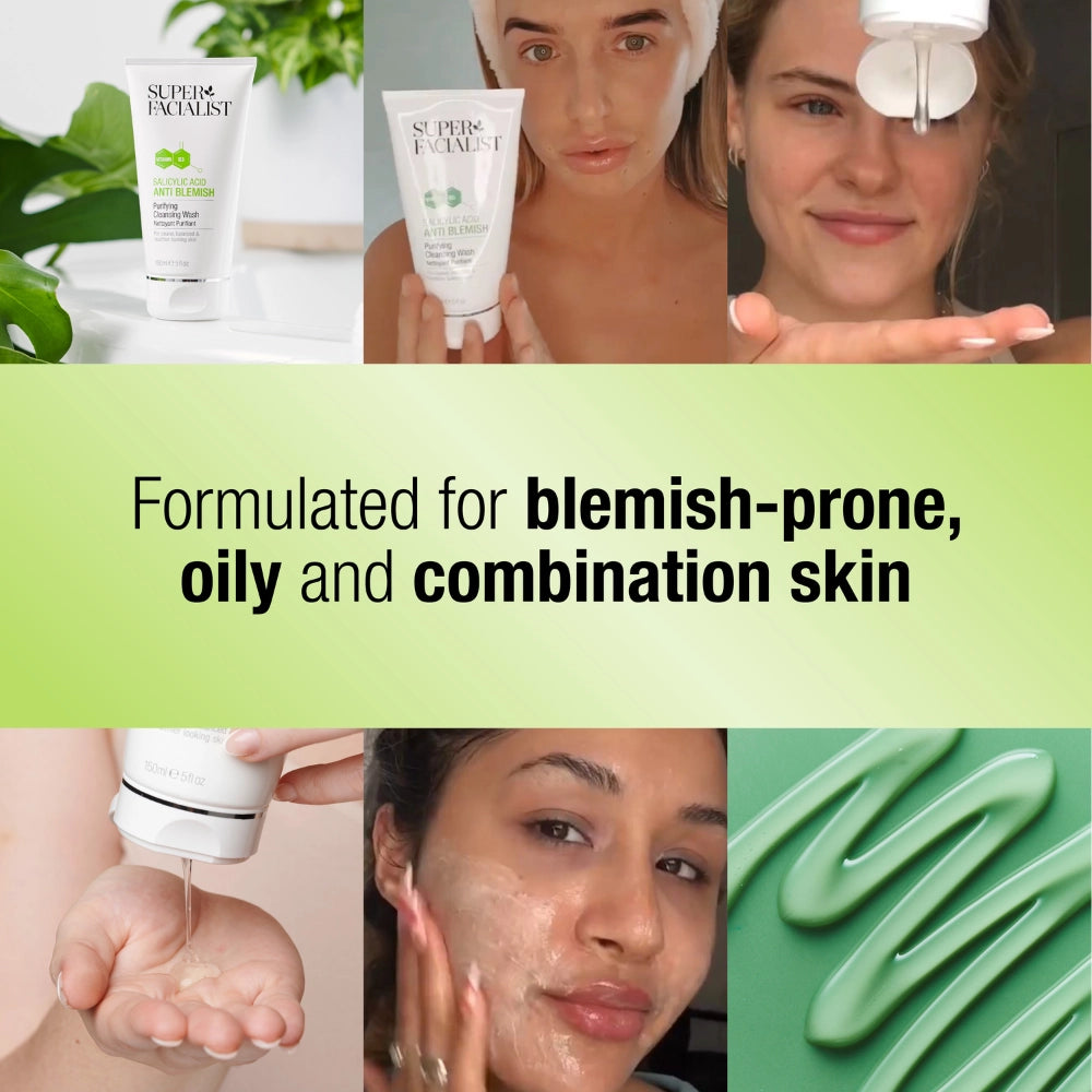 Formulated for blemish prone oily and combination skin