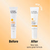Before and after image of Vitamin C+ Eye Cream packaging