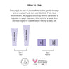 How to use infographic. Use as a last step of your skincare routine.