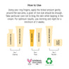 How to use infographic. Use as second step of your skincare routine, after cleansing.