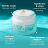 vegan collagen night cream infographic plant based collagen, resync sleepsmart complex, marine bio-complex, targets fine lines and wrinkles